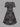 Gothic Plus Size Mirror Flower Print Cinched A Line Dress