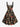Gothic Plus Size Skull Mushroom Print A Line Dress