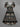 Gothic Plus Size Rabbit Flower Print Easter Cinched A Line Dress