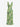 Gothic St. Patrick's Day Cloves Leaf Skulls Print Ruffles Split Surplice Dress