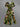 Gothic Plus Size St. Patrick's Day Mushroom Clover Leaf Print Split Midi Dress