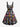 Gothic Plus Size Colorful Skull Rabbit Print Easter Button A Line Dress with Removable Belt