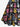 Gothic Plus Size Colorful Skull Rabbit Print Easter Button A Line Dress with Removable Belt