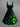 Gothic Plus Size Four Leaf Clover Branch Print St. Patrick's Day A Line Dress