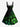 Gothic Plus Size Four Leaf Clover Branch Print St. Patrick's Day A Line Dress