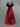 Gothic Plus Size Ombre Flower Branch Print Cold Shoulder Crisscross A Line Maxi Dress