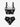 Gothic Jellyfish Flower Print Lace Up Tankini Swimsuit (Adjustable Shoulder Strap)