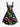 Gothic Plus Size Skull Rainbow Print A Line Dress