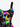 Gothic Plus Size Skull Rainbow Print A Line Dress