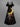 Gothic Plus Size Moon Cat Print Cold Shoulder Crisscross Strappy A Line Maxi Dress