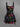 Gothic Cat Print Lace Up A Line Dress
