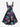 Gothic Plus Size Skulls Succulent Plant Flower Print A Line Dress