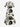 Gothic Plus Size Skull Coral Print Split Pocket A Line Midi Dress
