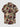 Gothic Plus Size Flower Heart Print Button Pocket Shirt For Men