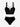 Gothic Skeleton Cat Flower Print Lace Up Tankini Swimsuit (Adjustable Shoulder Strap)