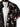 Gothic Plus Size Skull Flower Crow Moon Print Button Pocket Shirt For Men