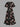 Gothic Plus Size Skull Flower Crow Moon Print Split Pocket A Line Midi Dress
