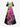 Gothic Plus Size Colorful Fire Flame Octopus Print Cold Shoulder Crisscross A Line Maxi Dress
