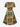 Gothic Plus Size Mask Hibiscus Flowers Tropical Leaf Ethnic Print Cinched Dress