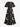Gothic Plus Size Rabbit Flowers Print Split Midi Dress