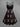 Gothic Plus Size Rabbit Flower Print Ruched Crisscross Strappy A Line Cami Dress