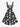Gothic Plus Size Skull Spider Web Bottle Print A Line Dress