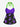 Gothic Wizard Bat Moon Print Twist Halter Cinched Boyleg Tankini Swimsuit