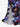 Gothic Skull Patriotic American Flag Fireworks Moon Print Ruffles Split Dress