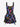 Gothic Skull Patriotic American Flag Fireworks Fire Flame Print Lace Up A Line Dress