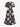 Gothic Plus Size Skull Patriotic American Flag Fireworks Fire Flame Print Split Pocket A Line Midi Dress