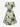 Gothic Plus Size Crow Flower Spider Web Print Cinched A Line Dress