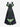 Gothic Plus Size Flower Plant Butterfly Print Cold Shoulder Crisscross A Line Maxi Dress