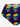 Gothic Skull Rainbow Star Print Lace Up Tankini Swimsuit (Adjustable Shoulder Strap)