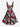 Gothic Plus Size Skull Tropical Leaf Hibiscus Flower Print A Line Dress