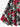 Gothic Plus Size Skull Tropical Leaf Hibiscus Flower Print A Line Dress