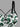 Gothic Skull Tropical Leaf Print Lace Up Tankini Swimsuit (Adjustable Shoulder Strap)