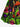 Gothic Plus Size Cannibal Plant Mushroom Print Cinched A Line Dress