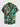 Gothic Plus Size Alien UFO Print Button Pocket Shirt For Men