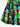Gothic Plus Size Alien UFO Print Crisscross Strappy A Line Cami Dress