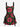 Gothic Cannibal Plant Print Lace Up A Line Dress
