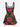 Gothic Cannibal Plant Print Lace Up A Line Dress