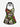Gothic Skull Cannibal Plant Print Twist Halter Cinched Boyleg Tankini Swimsuit