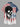 Gothic Plus Size Skull Patriotic American Flag Bat Print Button Pocket Shirt For Men