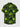 Gothic Plus Size Skull Tropical Leaf Print Button Pocket Shirt For Men