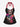 Gothic Skull Patriotic American Flag Hibiscus Flower Print Twist Halter Cinched Boyleg Tankini Swimsuit