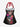 Gothic Skull Patriotic American Flag Hibiscus Flower Print Twist Halter Cinched Boyleg Tankini Swimsuit