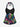 Gothic Skull Patriotic American Flag Bat Moon Print Twist Halter Cinched Boyleg Tankini Swimsuit