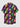 Gothic Plus Size Colorful Fire Flame Print Button Pocket Shirt For Men