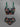 Gothic Hibiscus Flower Tropical Leaf Skeleton Hand Print Lace Up Tankini Swimsuit (Adjustable Shoulder Strap)
