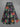 Gothic Plus Size Hibiscus Flower Tropical Leaf Skeleton Hand Print Split A Line Skirt